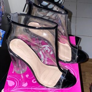 Black & Clear Heels
